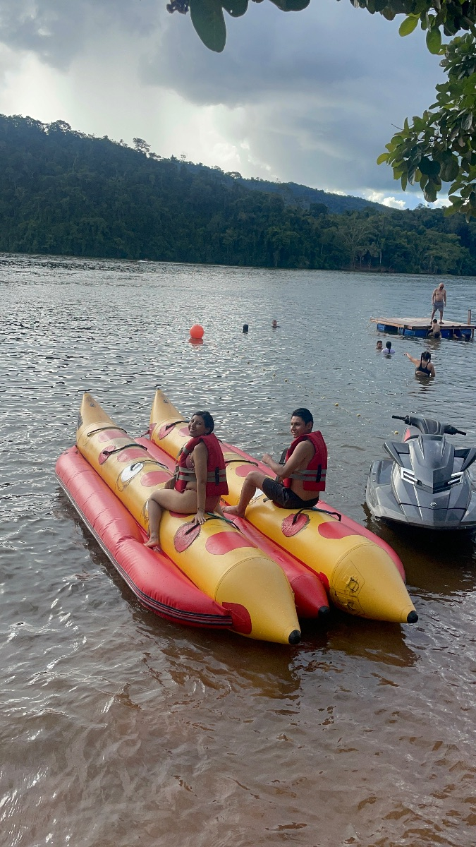 Laguna azul con Antonio 