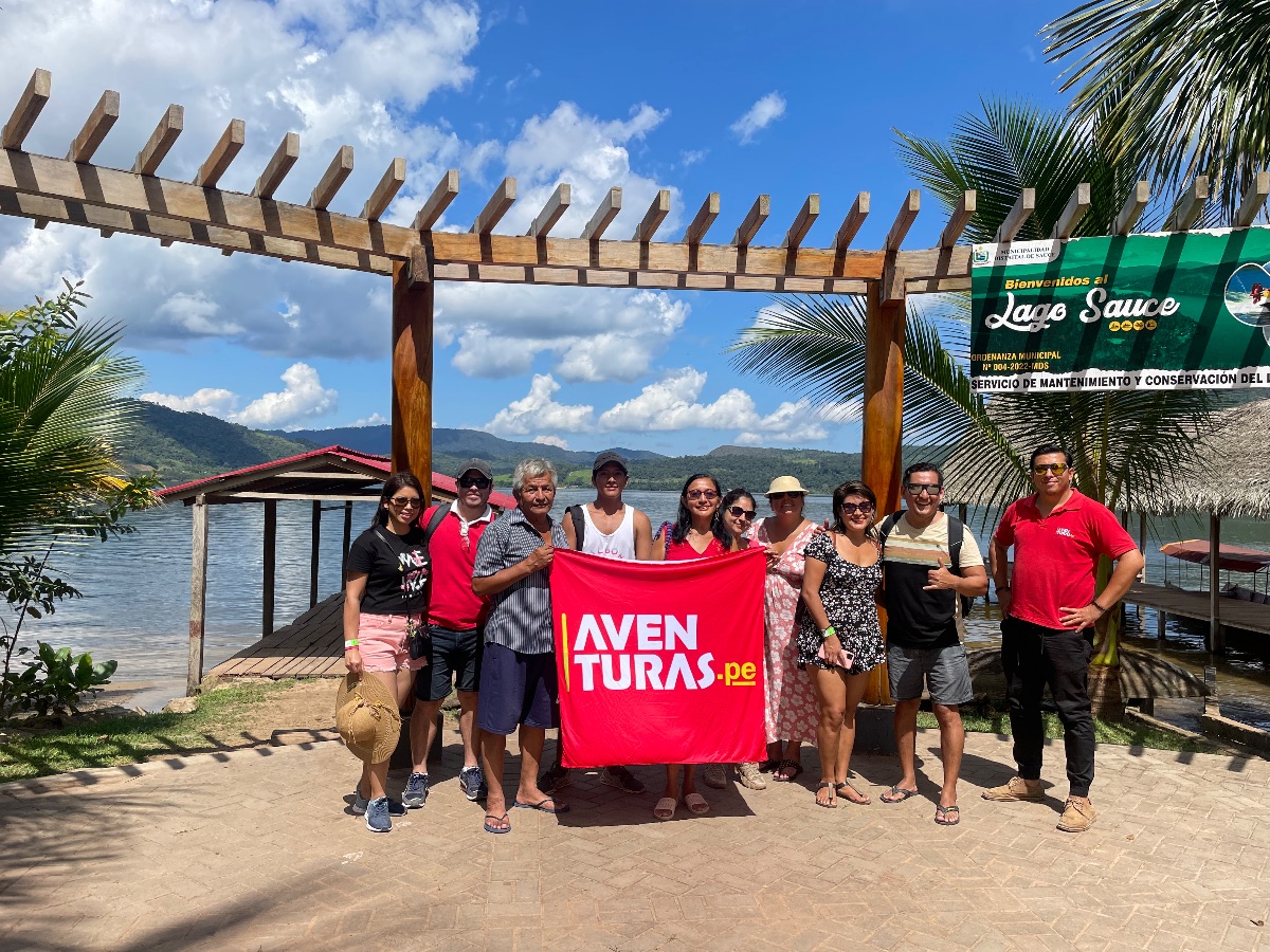 Laguna azul con Antonio 