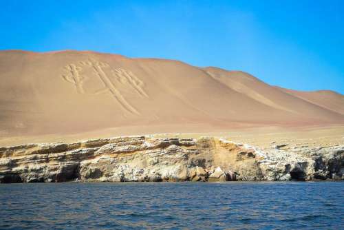 Paisaje de la playa de las islas ballestas