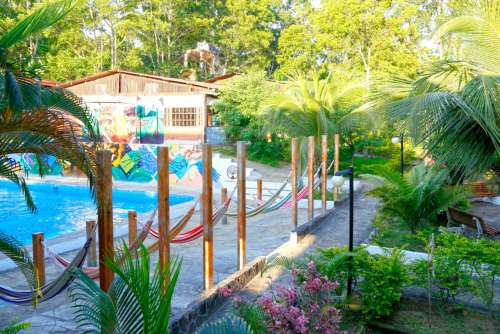 Piscina del hotel Casa del Bosque