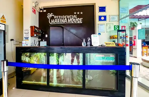 Recepción del Hotel Marina House - Tarapoto 