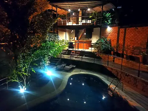 Vista de la piscina