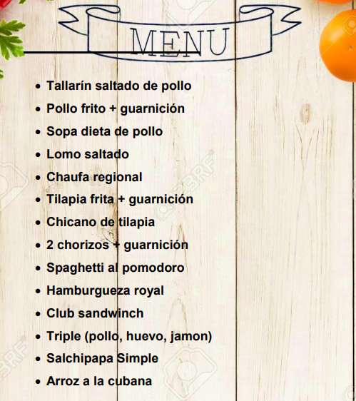 Almuerzo en Tarapoto.