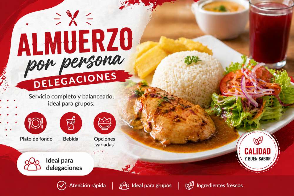 Delegaciones - Almuerzo por Persona 