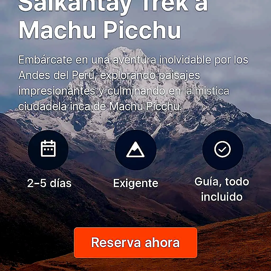 Salkantay Trek a Machu Picchu – 5 Días / 4 Noches